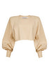 CROPPED SHOULDER PAD MANTEIGA